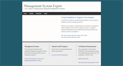 Desktop Screenshot of managementsystemexpert.com