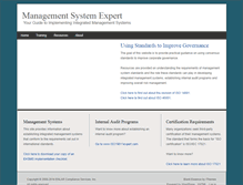 Tablet Screenshot of managementsystemexpert.com